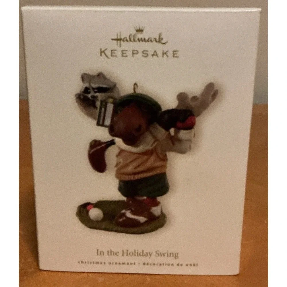 Hallmark Keepsake Ornament 2008 In the‎ Holiday Swing Moose Playing Golf Golfing